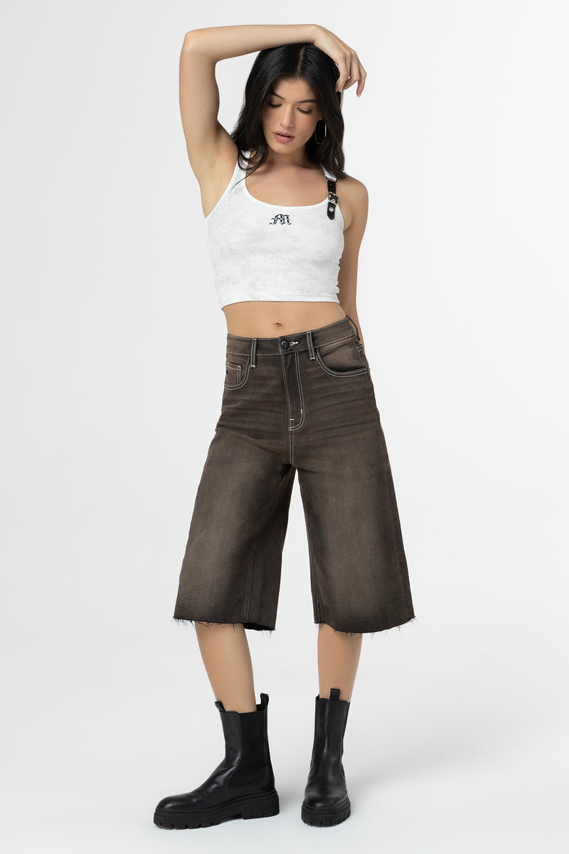 Fairfax Baggy Jorts | Only $99.00 | Rustic Brown | Miss Me