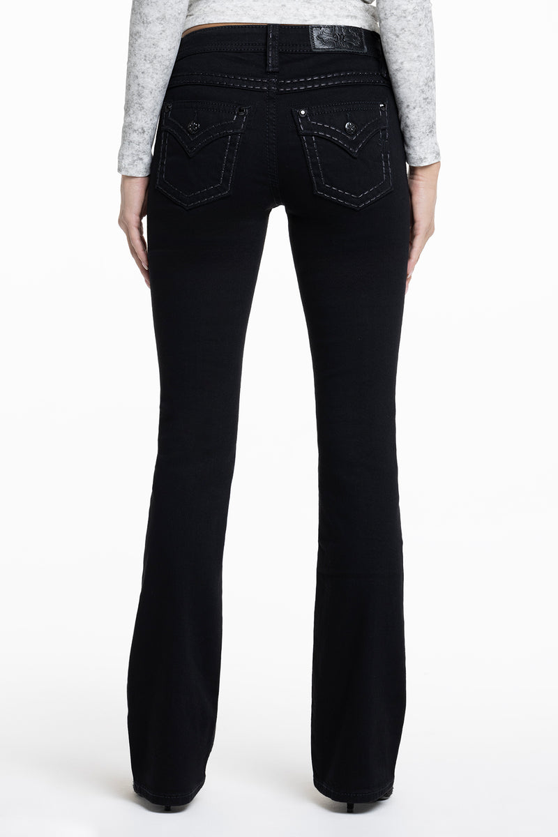 [LOW CLASSIC] / ☆ 24FW BOOT-CUT JEANS / BLACK M5014B397.BACK_CROP_1200x1200.