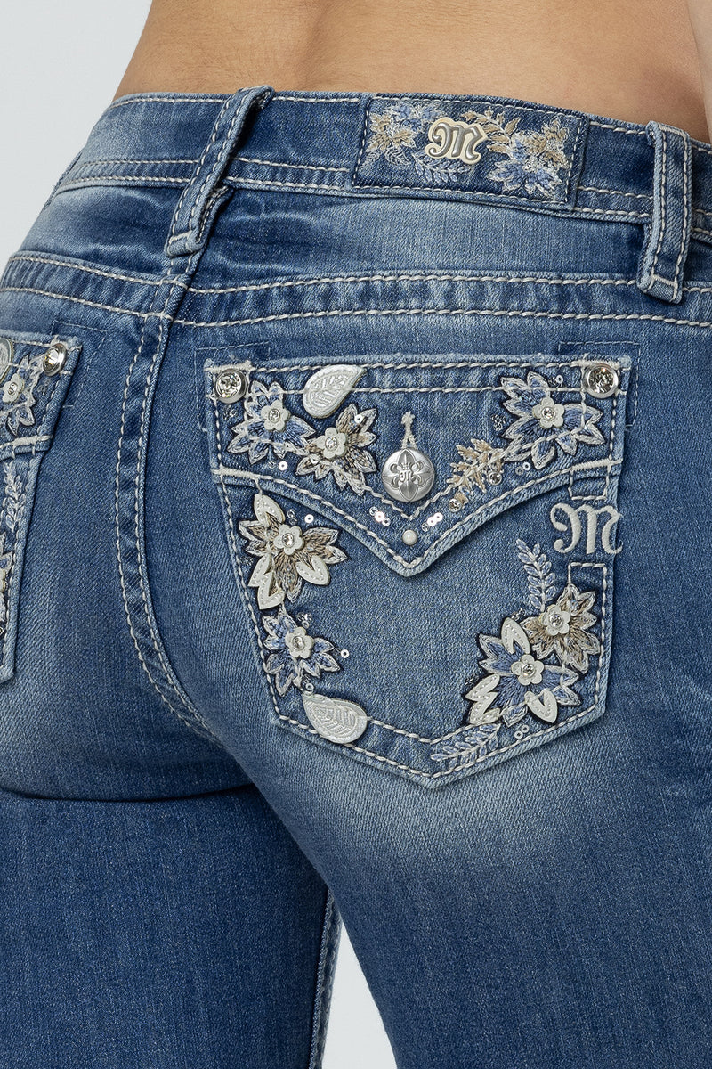 【美品】MISS MEブーツカットデニム：サイズ26：ブルー：刺繍：Y2K 楽天市場】ミスミー MISS ME レディース パンツ ボトムス ロゴ