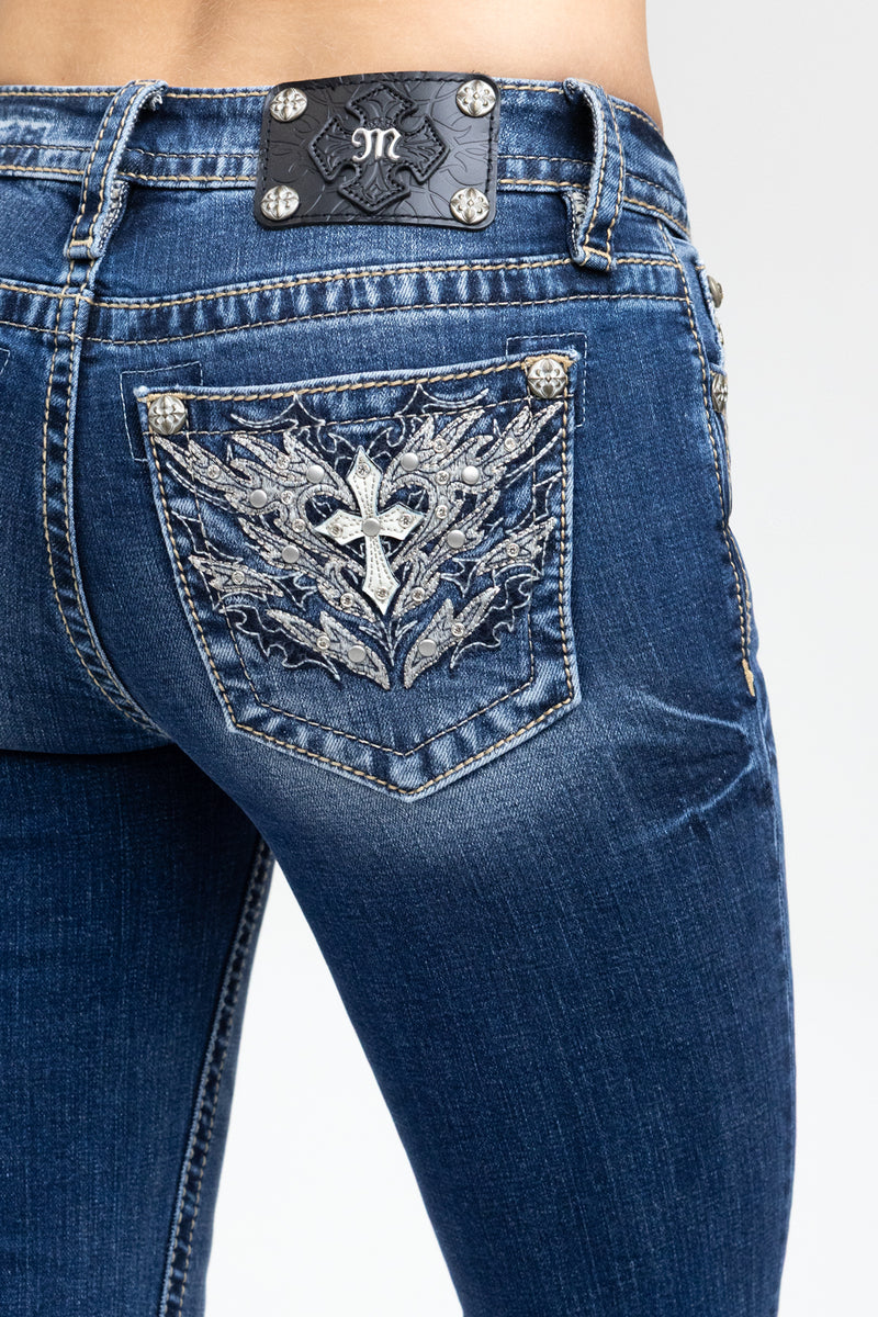 Adina Cross Bootcut Jeans