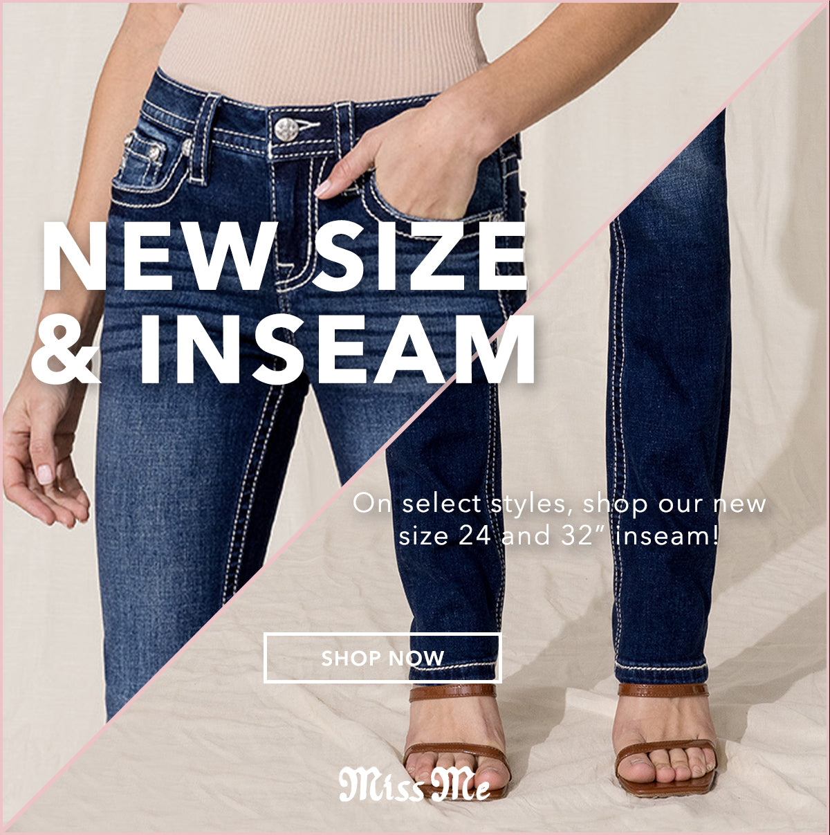 size chart for women's miss me jeans