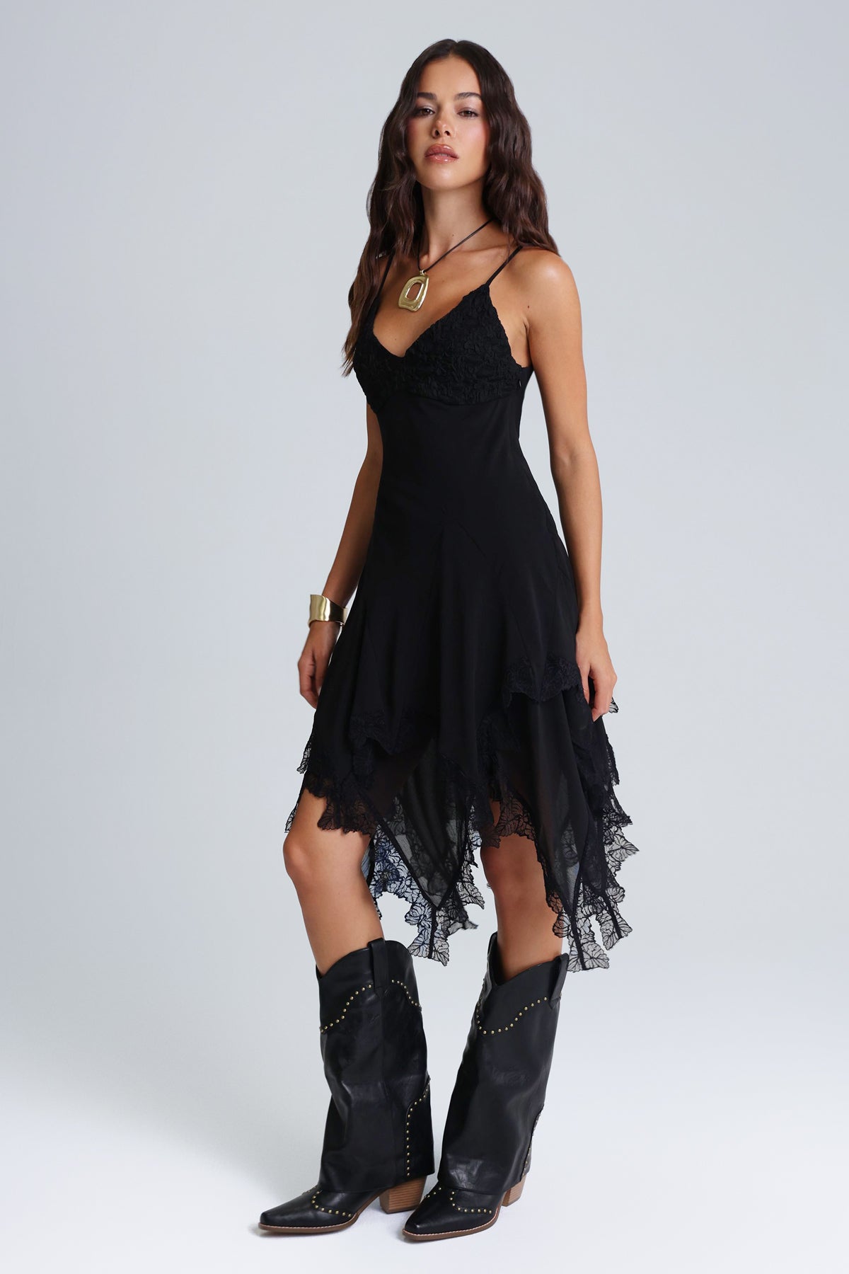maxi side cut out dress Baby Doll Side Slit Cut Out Maxi Dress main image 0