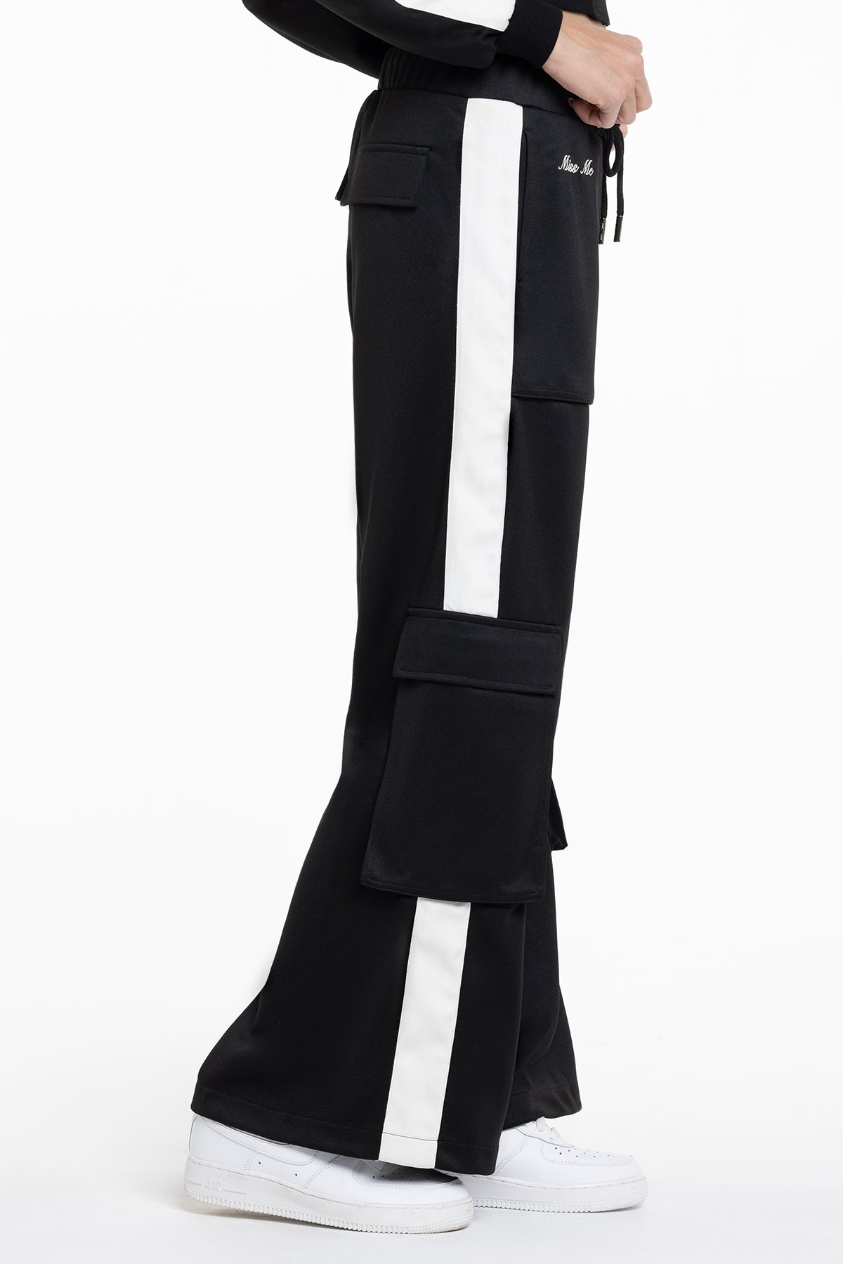 Lainey Cargo Track Pants | Only $62.40 | Choco Brown, Blue, Black