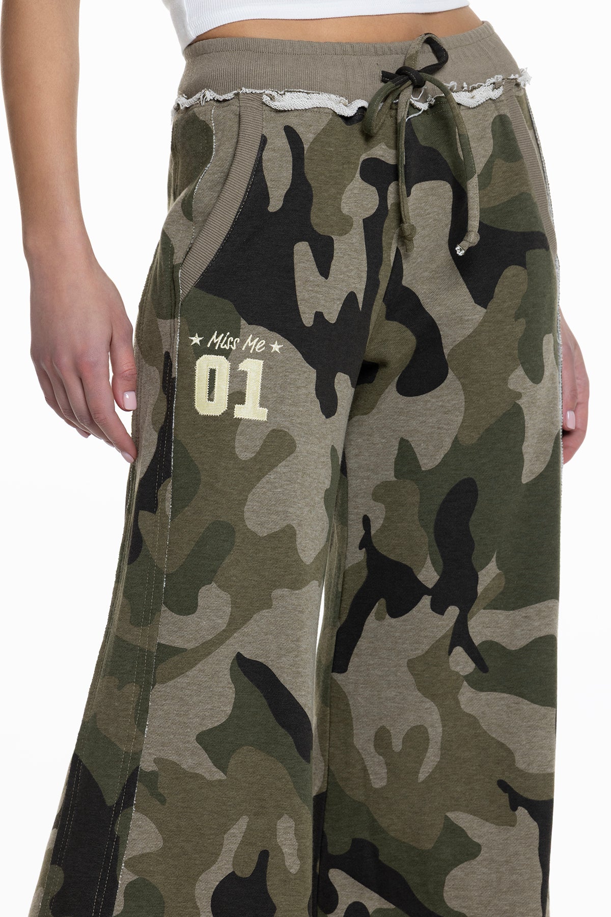 Sadie Camo Sweatpants Only Camo Green Miss Me