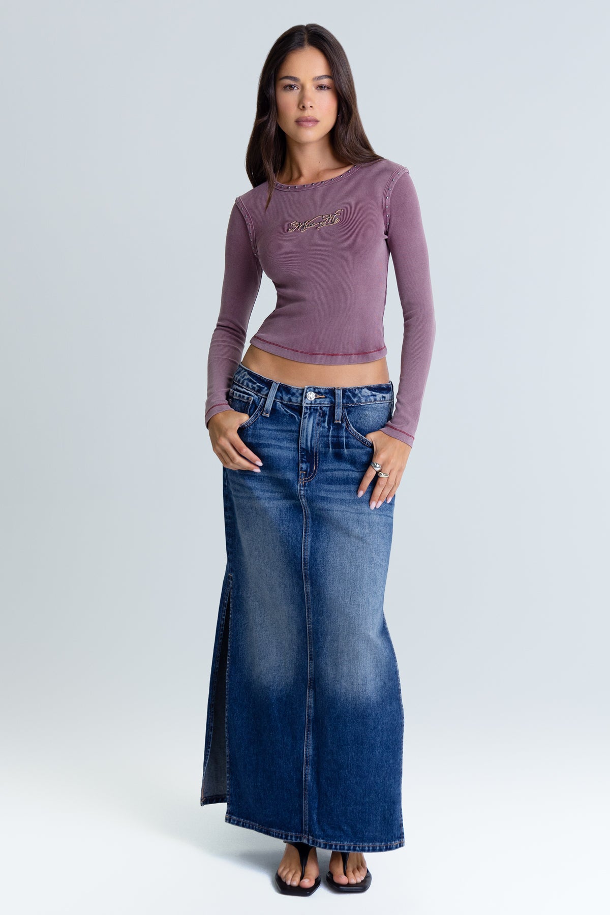 Dejah Low Rise Maxi Skirt