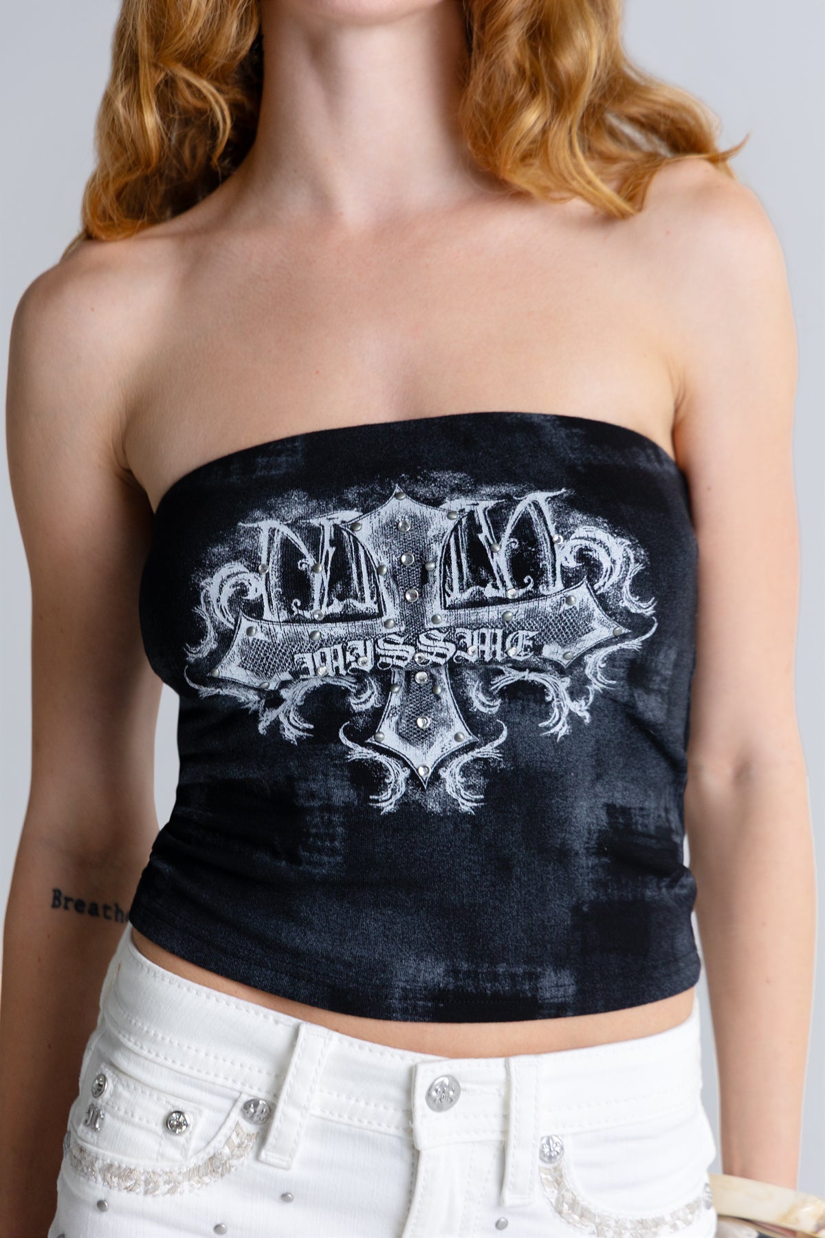Hex Graphic Tube Top