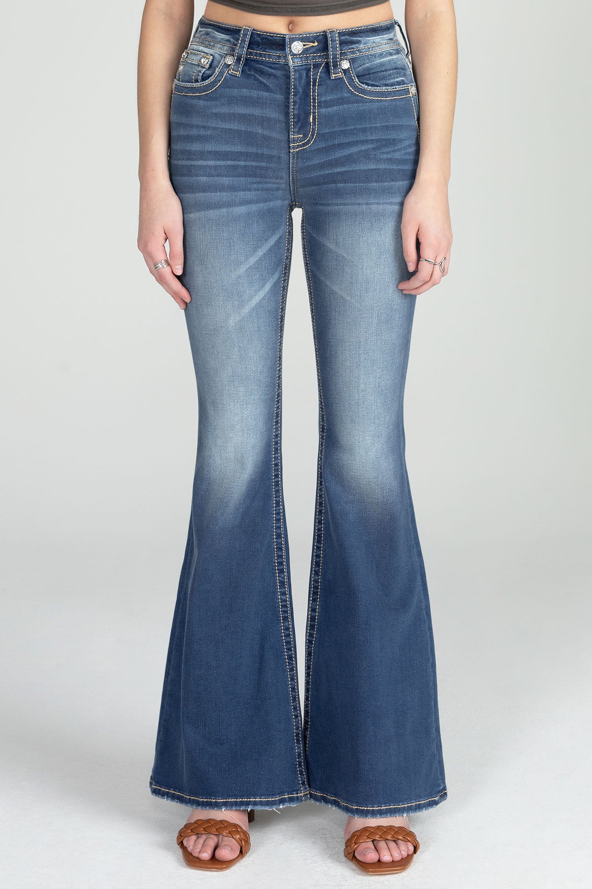 Classic Flared Denim Only Medium Wash Miss Me - Main Image