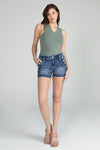 Sailor Button High Rise Shorts