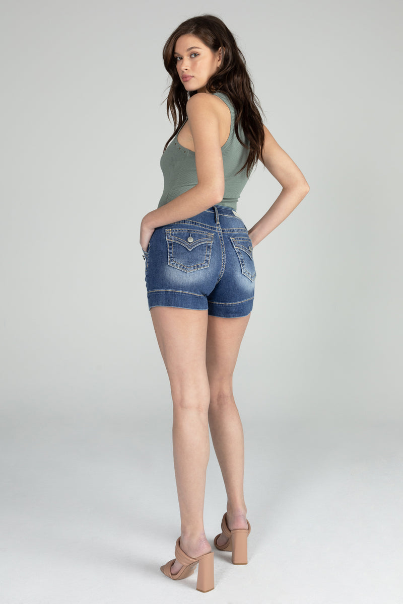 Sailor Button High Rise Shorts