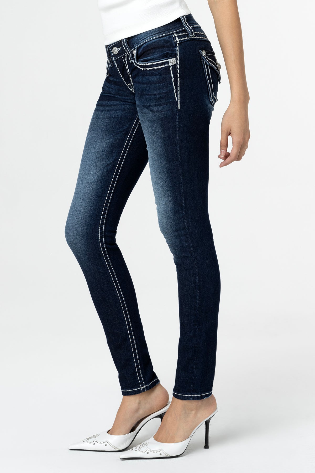 miss me デニム Big Stitch Dark Wash Skinny Jeans | Only $104.00 | Dark Wash | Miss Me