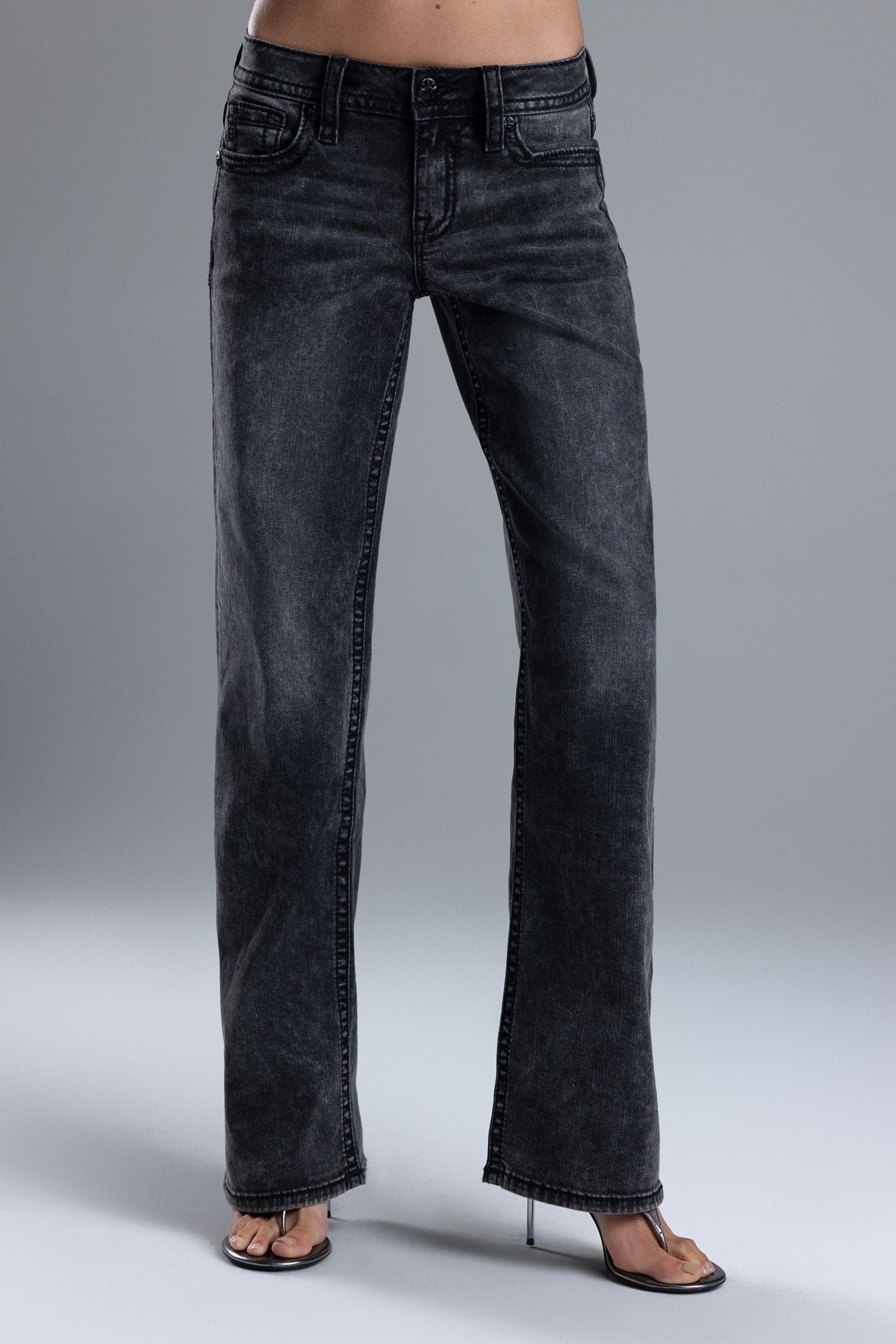 Whitney Low Rise Wide Leg Jeans
