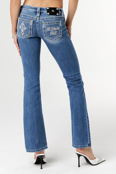 Gothic Pocket Bootcut Jeans | Only $124.00 | Med/Dark Wash Gothic Pocket Bootcut Jeans | Only $124.00 | Med/Dark Wash