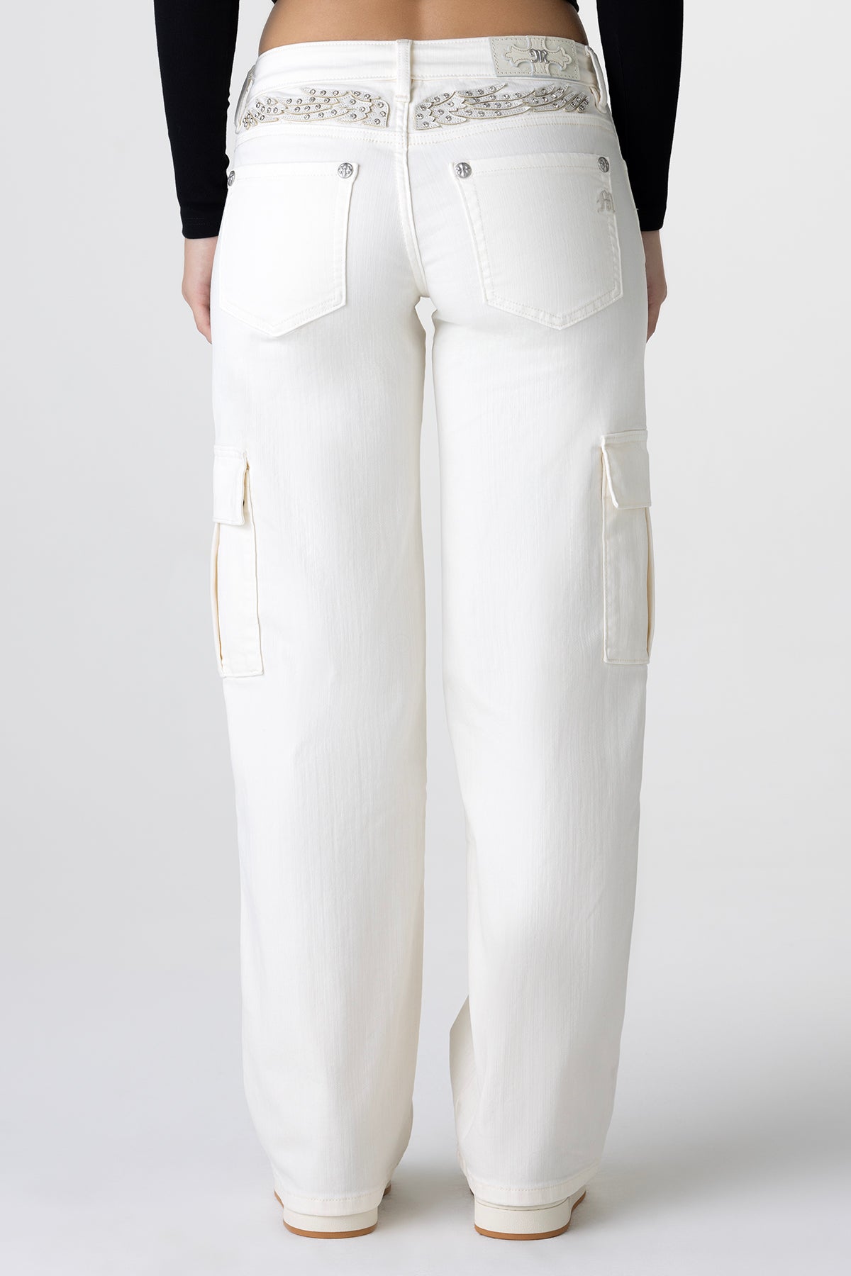 Shop The Hottest Cargo Denim Jeans: Evelyn | Only $124.00 | White