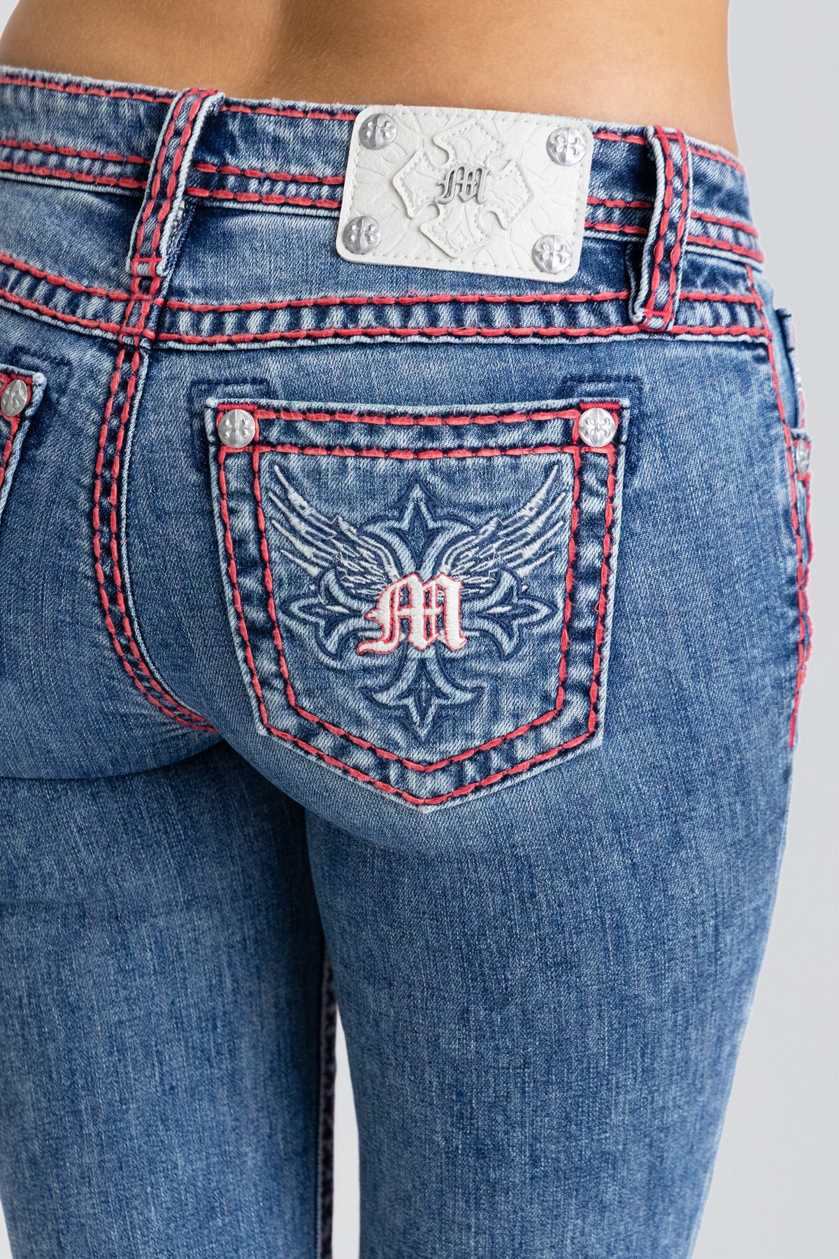 Axle Stitched Bootcut Jeans