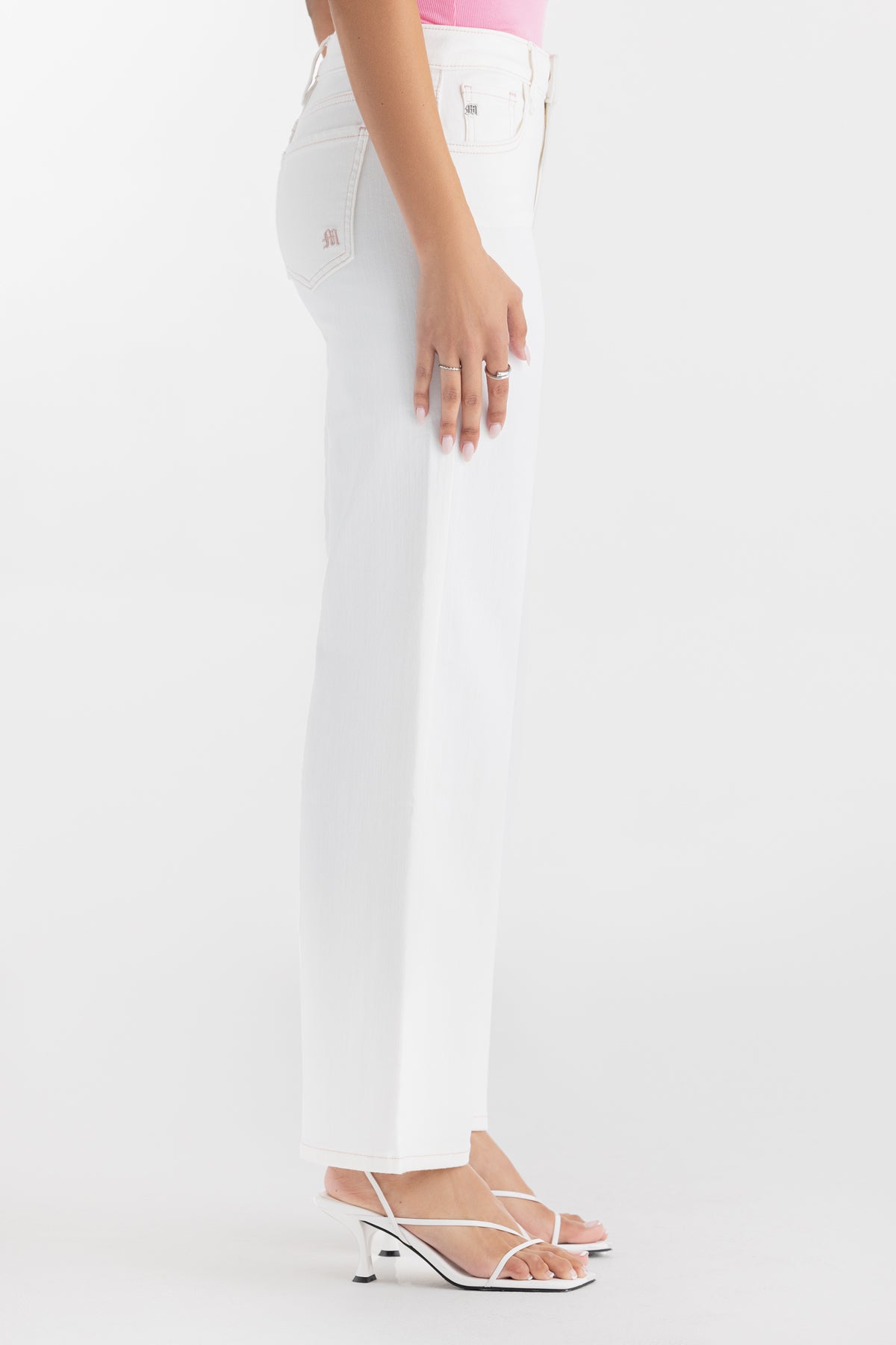 Tropez Baggy Wide Leg Jeans | Only $47.00 | White | Miss Me