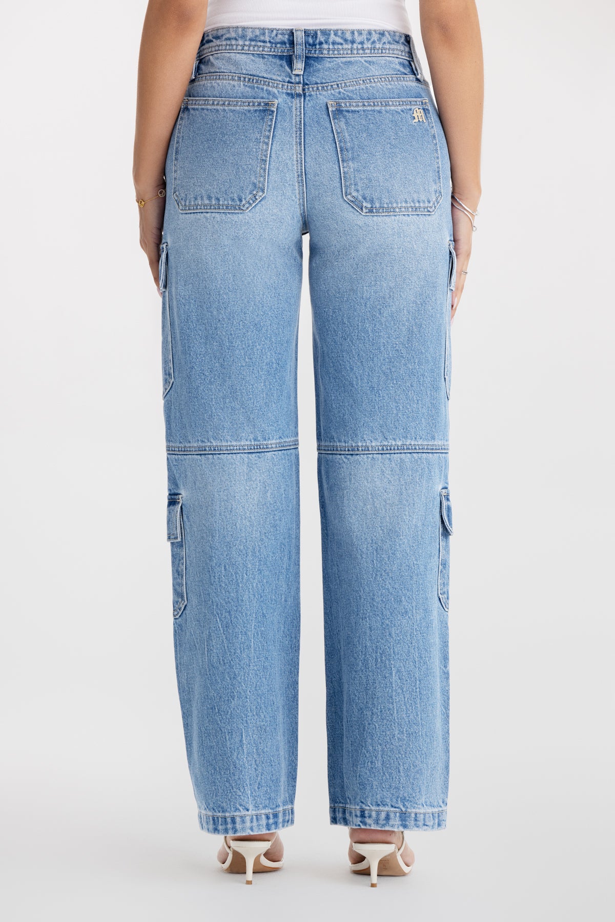 Eden Cargo Wide Leg | Only $119.00 | Light Wash | Miss Me