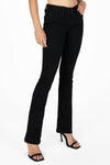 Black Metallic Wings Bootcut Jeans