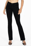 Black Metallic Wings Bootcut Jeans