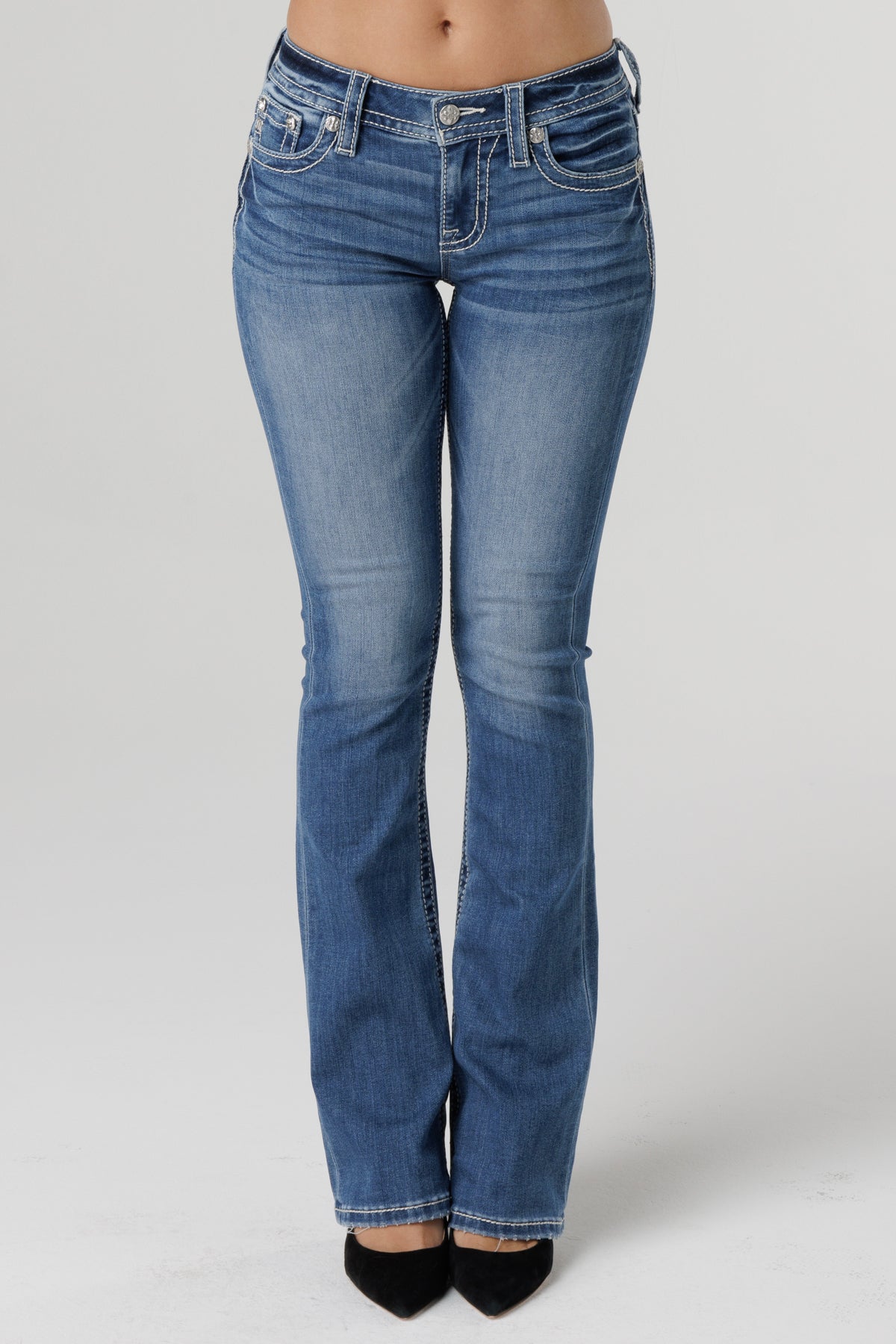 Angel Dust Bootcut Jeans | Only $119.00 | Medium Wash | Miss Me