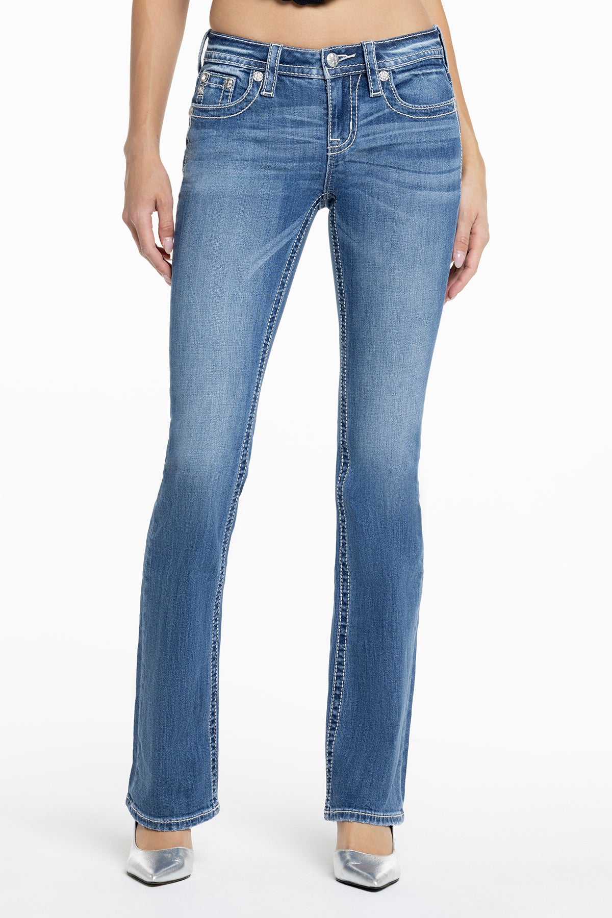 ANGELICA Suki Women's Medium Waist Tight Jeans ANGELICA Suki Women's Medium Waist Tight Jeans
