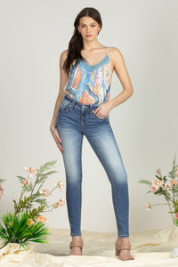 Vibrant Winged Skinny Jeans