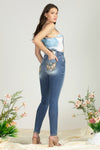 Vibrant Winged Skinny Jeans