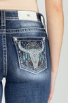 Midnight Desert Longhorn Bootcut Denim