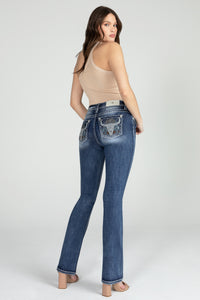 Midnight Desert Longhorn Bootcut Denim