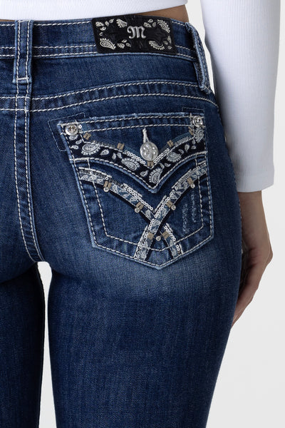 clane BACK CROSS DENIM BISTIER