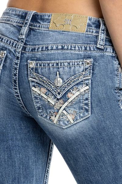 kyanna⭐︎ Zinnia Cross Stitch Bootcut Jeans | Only $119.00 | Medium