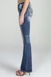 Blue Aztec Bootcut Jeans