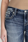 Blue Aztec Bootcut Jeans