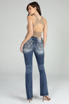 Blue Aztec Bootcut Jeans