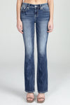 Geometric Braid Cross Stitch Bootcut Denim