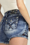 Americana Star-Stitched Shorts