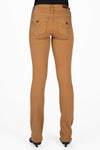 Camel Cross Stitch Straight Jeans