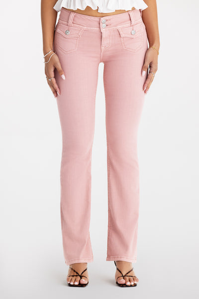 パンツ Bootcut Washed Pants - Pink M3636B126.FRONTCROP_grande.jpg