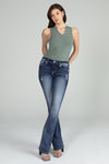 Americana Fleur De Lis Bootcut