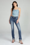 Americana Cuffed Straight Jeans