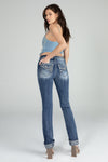 Americana Cuffed Straight Jeans