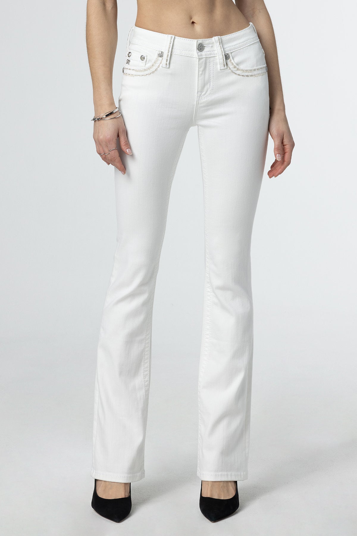 Classic White Bootcut Jeans | Only $109.00 | White | Miss Me