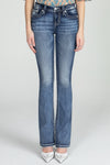 Baby Blue Wing Flap Bootcut Denim