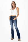 Raised Silver Wings Bootcut Jeans