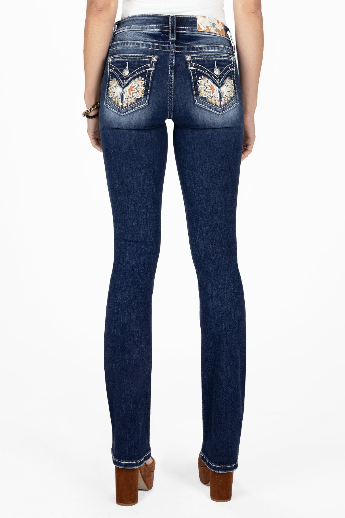 Miss me angel wing bootcut jeans Clearance