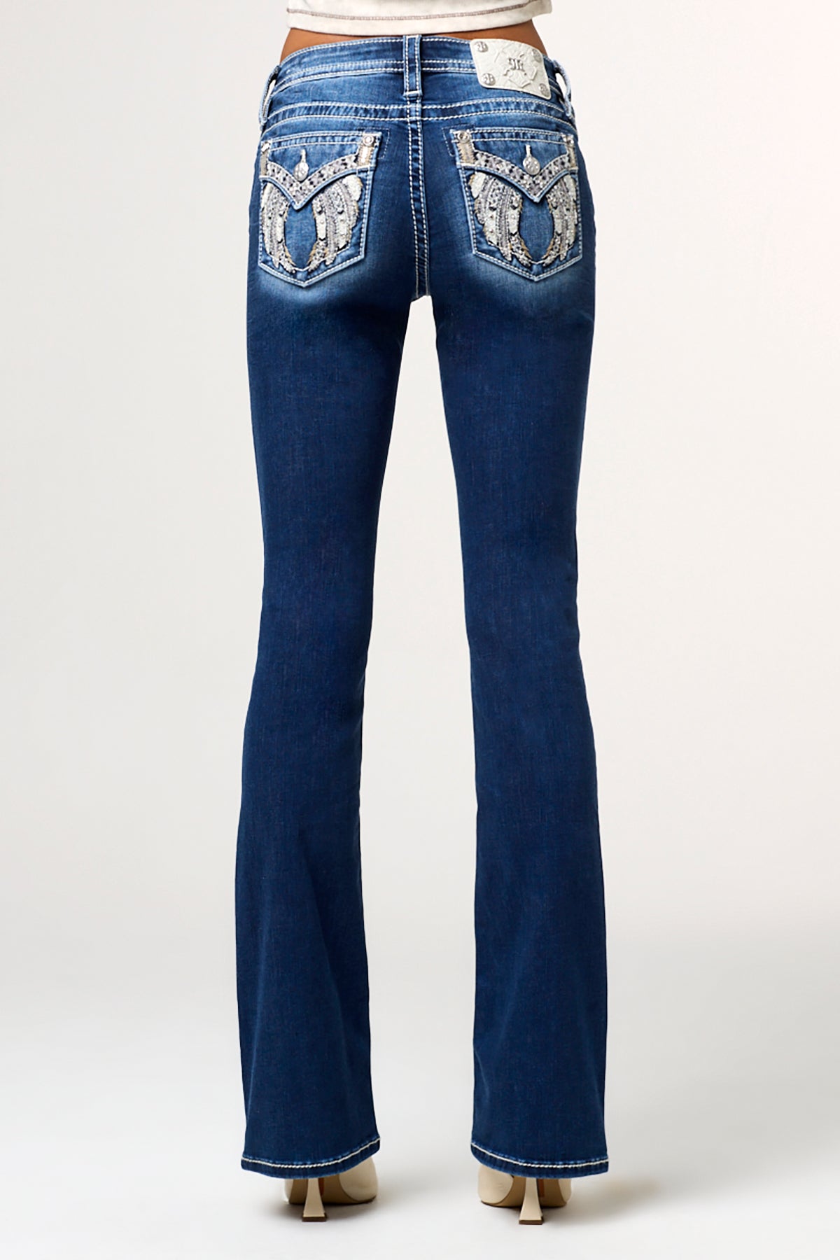 Cassiel Wings Bootcut Jeans Only Dark Wash Miss Me