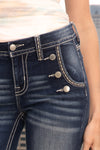 Sailor Buttons Trouser Bootcut Jeans