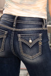 Sailor Buttons Trouser Bootcut Jeans