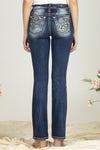 Three Flower Sequined Denim