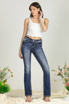 Three Flower Sequined Denim