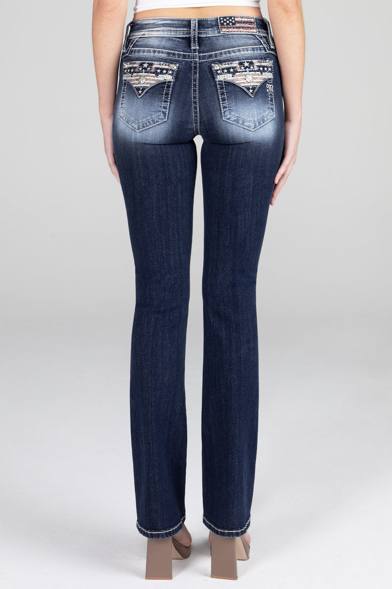 Americana Flag Dark Fade Denim